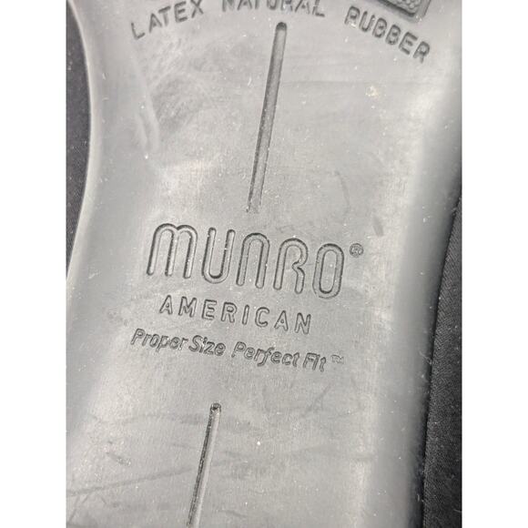 Munro Cindi Block Heel Pump Black Stretch Fabric Square Toe Size US9.5M EU41 - Picture 10 of 13